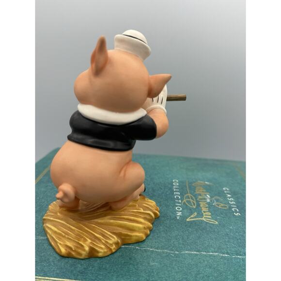WDCC Fifer Pig “I Toot My Flute” Three Little Pigs Disney COA Box 5.25” Tall - Picture 4 of 9